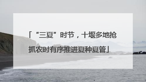“三夏”时节，十堰多地抢抓农时有序推进夏种夏管