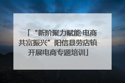 “新阶聚力赋能·电商共富振兴”阳信县劳店镇开展电商专题培训
