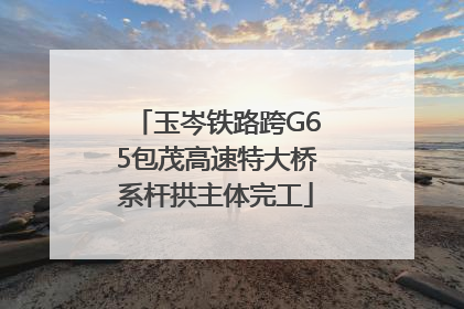 玉岑铁路跨G65包茂高速特大桥系杆拱主体完工