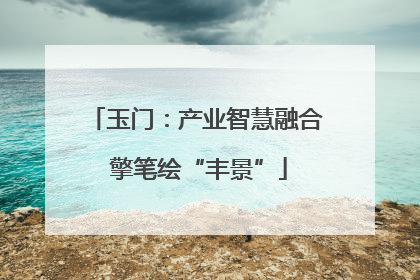 玉门：产业智慧融合 擎笔绘“丰景”