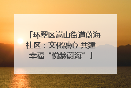 环翠区嵩山街道蔚海社区：文化融心 共建幸福“悦龄蔚海”
