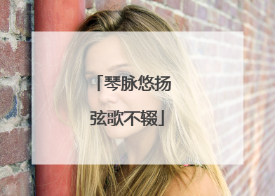 琴脉悠扬 弦歌不辍
