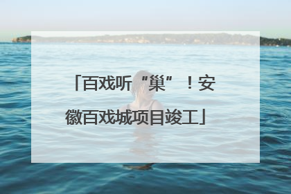 百戏听“巢”！安徽百戏城项目竣工