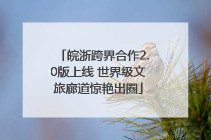 皖浙跨界合作2.0版上线 世界级文旅廊道惊艳出圈