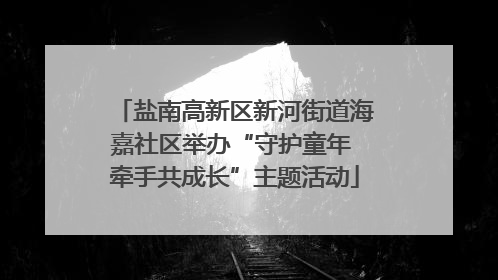 盐南高新区新河街道海嘉社区举办“守护童年 牵手共成长”主题活动