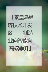 秦皇岛经济技术开发区——制造业向智能向高端攀升