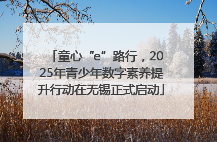 童心“e”路行，2025年青少年数字素养提升行动在无锡正式启动