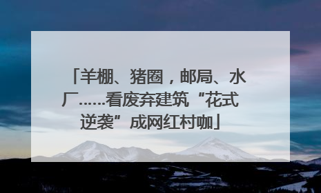 羊棚、猪圈，邮局、水厂……看废弃建筑“花式逆袭”成网红村咖