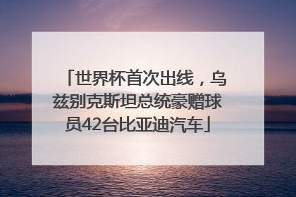 世界杯首次出线，乌兹别克斯坦总统豪赠球员42台比亚迪汽车
