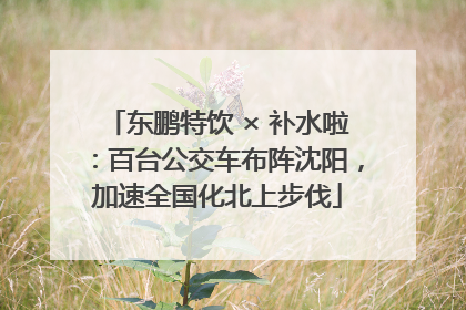 东鹏特饮 × 补水啦：百台公交车布阵沈阳，加速全国化北上步伐