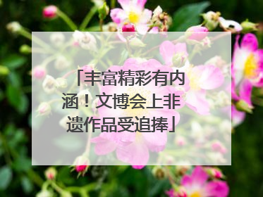 丰富精彩有内涵！文博会上非遗作品受追捧