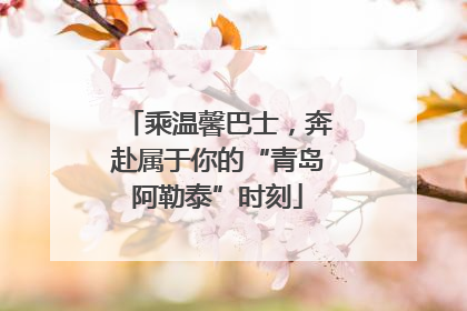 乘温馨巴士，奔赴属于你的“青岛阿勒泰”时刻