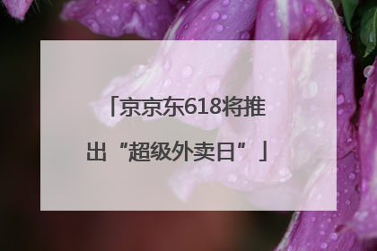 京京东618将推出“超级外卖日”
