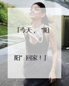 今天，“阳阳”回家！