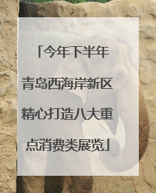今年下半年 青岛西海岸新区精心打造八大重点消费类展览