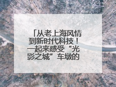 从老上海风情到新时代科技！一起来感受“光影之城”车墩的独特魅力→