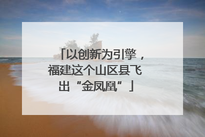 以创新为引擎，福建这个山区县飞出“金凤凰”