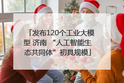 发布120个工业大模型 济南 “人工智能生态共同体”初具规模