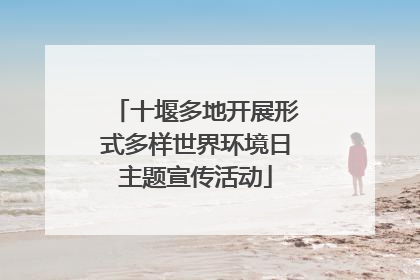 十堰多地开展形式多样世界环境日主题宣传活动