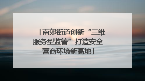 南郊街道创新“三维服务型监管”打造安全营商环境新高地