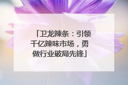 卫龙辣条：引领千亿辣味市场，勇做行业破局先锋