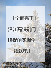 全面完工！沿江高铁荆门段提前实现全线送电