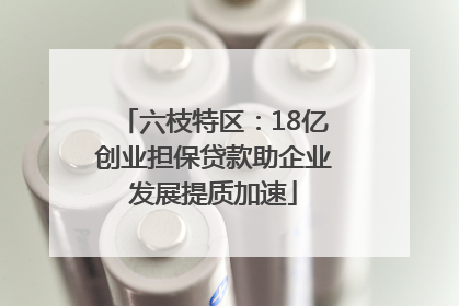 六枝特区：18亿创业担保贷款助企业发展提质加速