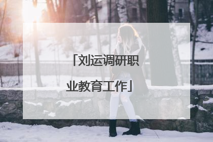 刘运调研职业教育工作