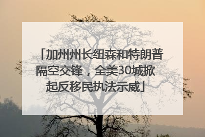 加州州长纽森和特朗普隔空交锋，全美30城掀起反移民执法示威