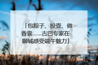 包粽子、投壶、做香囊……古巴专家在聊城感受端午魅力