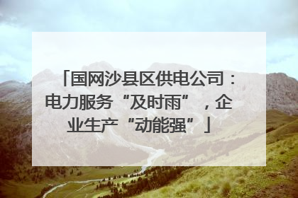 国网沙县区供电公司：电力服务“及时雨”，企业生产“动能强”
