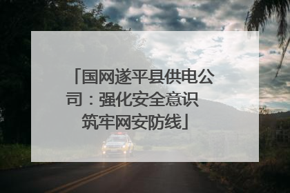国网遂平县供电公司：强化安全意识 筑牢网安防线