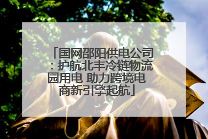 国网邵阳供电公司：护航北丰冷链物流园用电 助力跨境电商新引擎起航