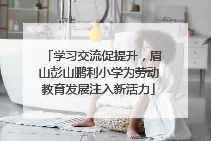 学习交流促提升，眉山彭山鹏利小学为劳动教育发展注入新活力