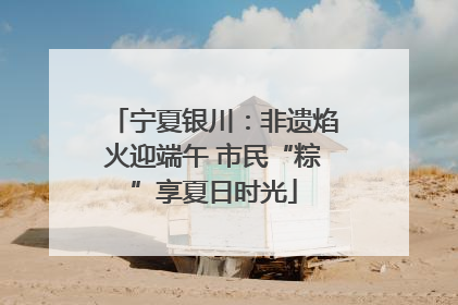 宁夏银川：非遗焰火迎端午 市民“粽”享夏日时光