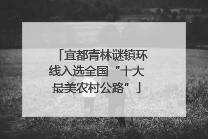 宜都青林谜镇环线入选全国“十大最美农村公路”