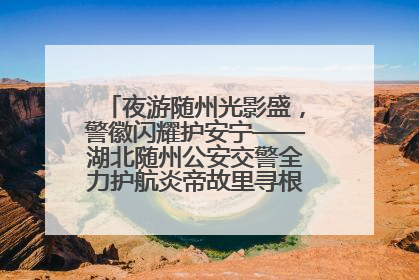 夜游随州光影盛，警徽闪耀护安宁——湖北随州公安交警全力护航炎帝故里寻根节夜游活动侧记