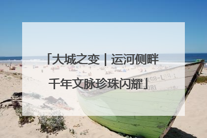 大城之变｜运河侧畔 千年文脉珍珠闪耀
