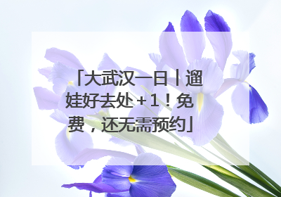 大武汉一日︱遛娃好去处＋1！免费，还无需预约