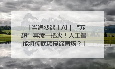 当消费遇上AI｜“苏超”再添一把火！人工智能将彻底颠覆绿茵场？