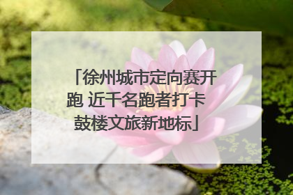 徐州城市定向赛开跑 近千名跑者打卡鼓楼文旅新地标