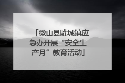 微山县驩城镇应急办开展“安全生产月”教育活动