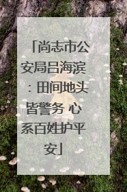 尚志市公安局吕海滨：田间地头皆警务 心系百姓护平安