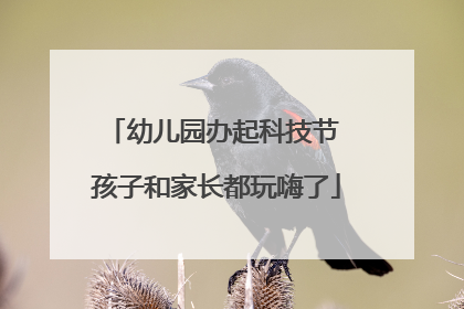 幼儿园办起科技节 孩子和家长都玩嗨了