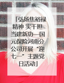 弘扬焦裕禄精神 实干担当建新功—国元保险河南分公司开展“迎七一”主题党日活动
