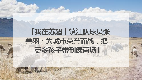 我在苏超丨镇江队球员张善羽：为城市荣誉而战，把更多孩子带到绿茵场