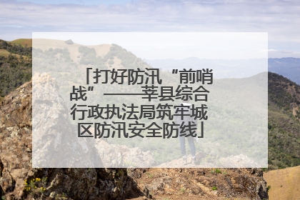 打好防汛“前哨战”——莘县综合行政执法局筑牢城区防汛安全防线