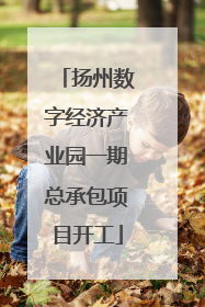 扬州数字经济产业园一期总承包项目开工