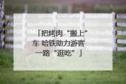 把烤肉“搬上”车 哈铁助力游客一路“逛吃”
