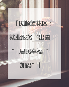 抚顺望花区：就业服务“出圈” 居民幸福“加码”